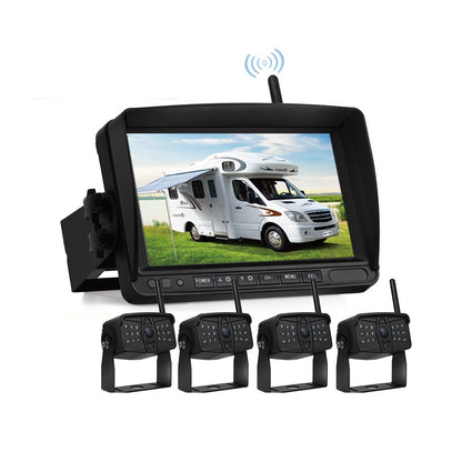 FOXDAK FD06 7" Monitor with Wireless Camera Monitoring for Cranes Excavators and Loaders