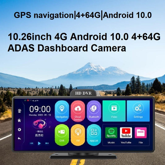 Telecamera per cruscotto auto FOXDAK Z80 10,26" Dual 1080P 64G ROM 4G