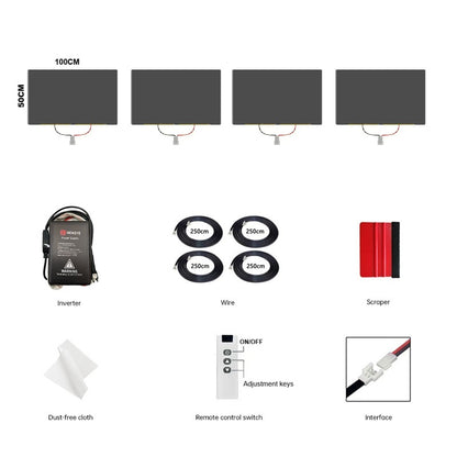 50x100cm Switchable PDLC Film - One-Click Privacy Tint for Car Windows
