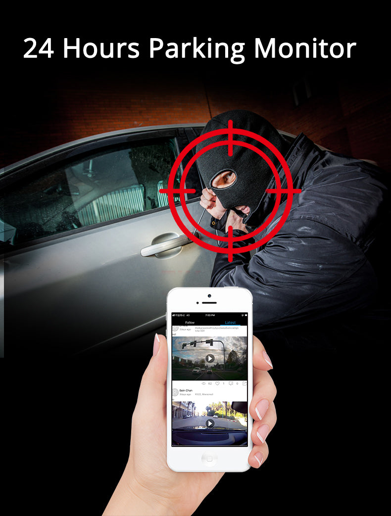 FOXDAK V8 64G ROM 12" 1080P 4G Rear View Mirror Cam GPS FM