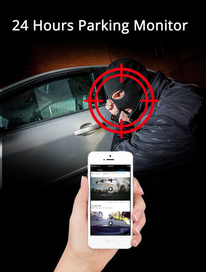 FOXDAK V8 64G ROM 12" 1080P 4G Rear View Mirror Cam GPS FM